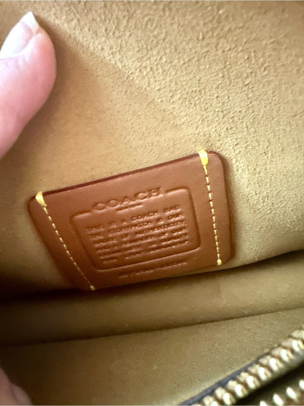 Coach Tabby 20 Crossbody Bag & Wallet Set Honey Brown Leather With Dust Bag - Picture 10 of 17